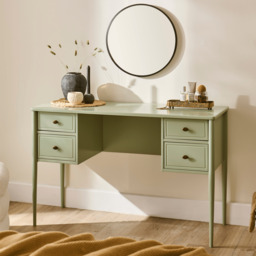 Aubrey Pistachio Green Dressing Table with Drawers - thumbnail 6