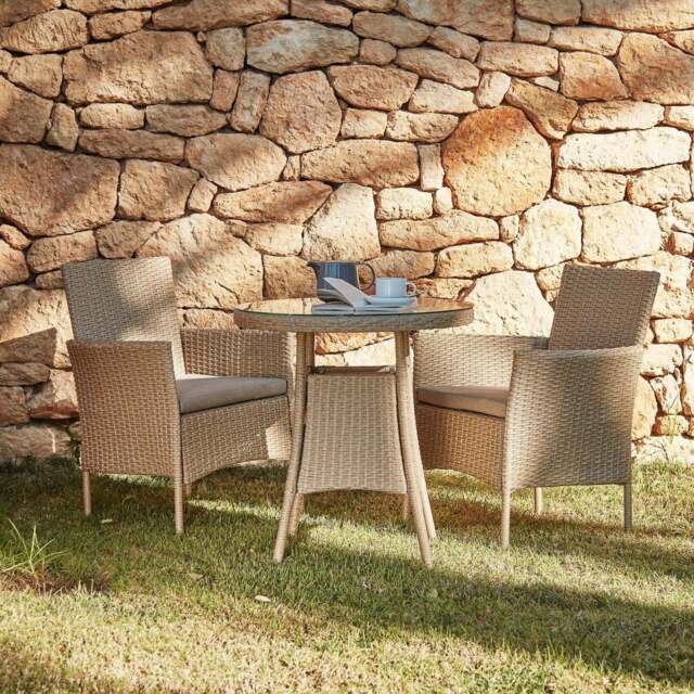Kemble Bistro Outdoor Dining Table - Natural Brown - image 1