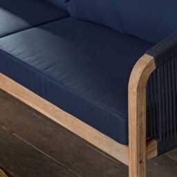 Shiro Garden Corner Sofa Cushion Covers - Navy - thumbnail 4