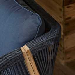 Shiro Garden Corner Sofa Cushion Covers - Navy - thumbnail 2