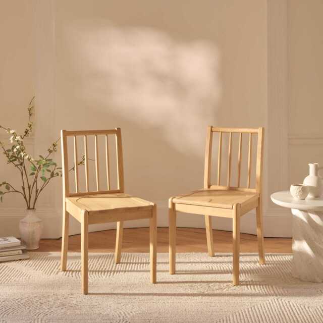 Tilly Pale Oak Dining Chairs - Set of 2 - image 1