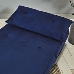 Una Single Sofa Bed - Blue Velvet - thumbnail 6
