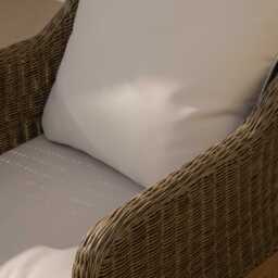 Harlyn Garden Dining Armchair Cushion Covers - Oatmeal - thumbnail 2