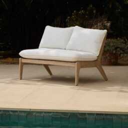 Mali 2 Seater Sofa Garden Cushion Covers - Linen - thumbnail 2