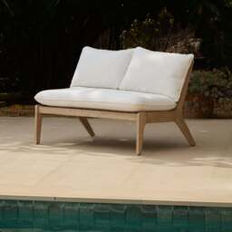 Mali 2 Seater Sofa Garden Cushion Covers - Linen - thumbnail 2