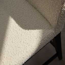 Nolan Boucle Bar Stool - Black Oak Legs - thumbnail 5