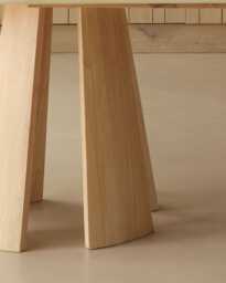 Farren Whitewash Oval Dining Table - thumbnail 4