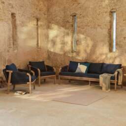 Shiro 5 Seater Garden Sofa - Navy