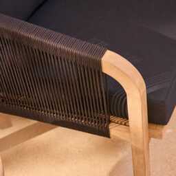 Shiro 5 Seater Garden Sofa - Navy - thumbnail 6