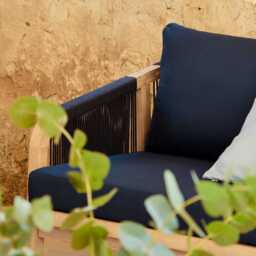 Shiro 5 Seater Garden Sofa - Navy - thumbnail 2