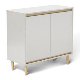 Iliana 2 Door Small Sideboard - Snow White & Gold Legs - thumbnail 2