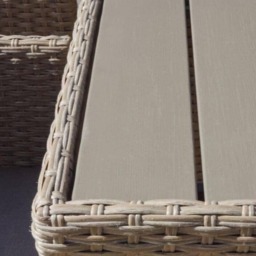 Cube 10 Seater Rattan Garden Dining Set - Light Grey with Polywood Top - thumbnail 6