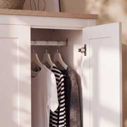 Bampton Double Wardrobe - Alabaster White - thumbnail 3