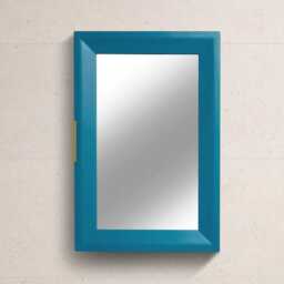 Nami Wall Cabinet with Mirror - Teal Blue