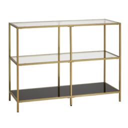 Evelyn Glass Console Table - Gold Frame - thumbnail 2