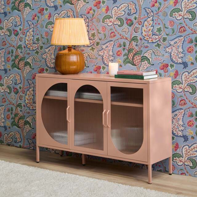 Conan 3 Door Sideboard - Blush Pink - image 1