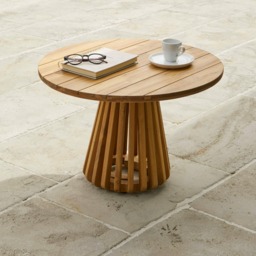 Willow Wooden Garden Coffee Table - White Acacia