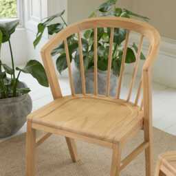 Mabel Whitewash Oak Dining Chairs - Set of 2 - thumbnail 2