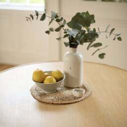 Tilly 100cm Round Dining Table - Whitewash Oak - thumbnail 5