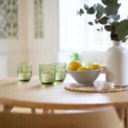 Tilly 100cm Round Dining Table - Whitewash Oak - thumbnail 4