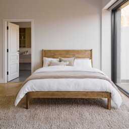 Colton Double Bed Frame - Mango Wood - thumbnail 2