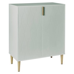 Outlet - Gloria Small Sideboard - Pale Sage Green & Brass Effect - thumbnail 4