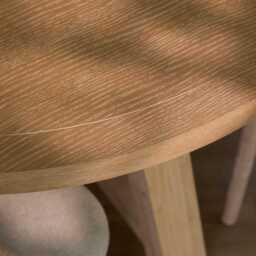 Charlotte Whitewash Round Dining Table - thumbnail 3