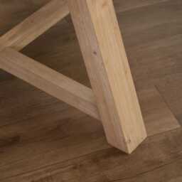Charlotte Whitewash Round Dining Table - thumbnail 5