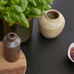 Levi Jet Black Acacia Wood Round Dining Table - thumbnail 4