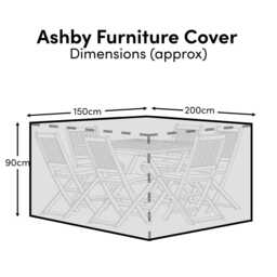 Ashby Round Table 6-Seater Furniture Cover - 200x150x90cm
