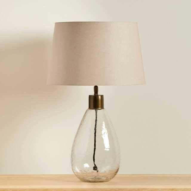 Breamore 30cm Lamp Base - Clear Glass - image 1