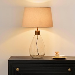 Breamore 30cm Lamp Base - Clear Glass - thumbnail 4