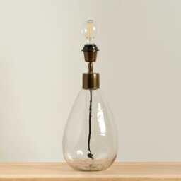 Breamore 30cm Lamp Base - Clear Glass - thumbnail 2