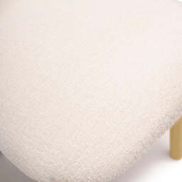 Freya Light Beige Dining Chairs - Set of 2 - Pale Oak Legs - thumbnail 4