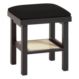 Charlie Black Dressing Table Stool - thumbnail 1