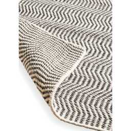 Alverton Clay & Black Geometric Wool with Cotton Rug - 160 x 230cm - thumbnail 5