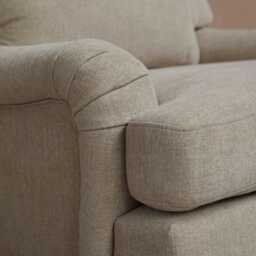 Brea Mink Taupe  Armchair - Whitewash Oak Legs - thumbnail 5