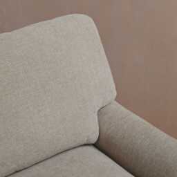 Brea Mink Taupe  Armchair - Whitewash Oak Legs - thumbnail 4
