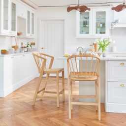 Mabel Pale Oak Bar Stools - Set of 2 - thumbnail 2