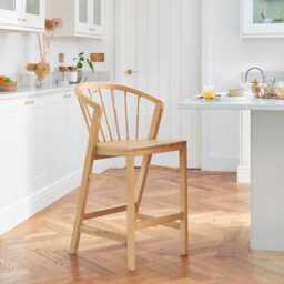 Mabel Pale Oak Bar Stools - Set of 2 - thumbnail 6