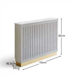 Iliana Medium Radiator Cover - Snow White - thumbnail 5