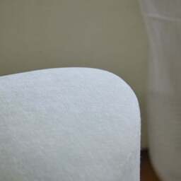 Sawyer 68cm Swivel Armchair & Alder 45cm Footstool - Oyster White - thumbnail 6