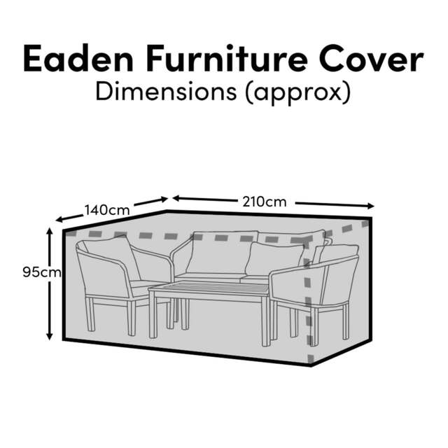 Eaden Conversation Set Furniture Cover - 210x140x95cm