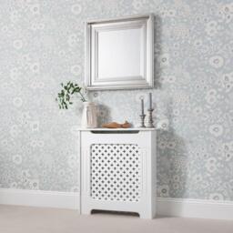 Edith Radiator Cover - White - Small - thumbnail 1