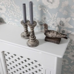 Edith Radiator Cover - White - Small - thumbnail 2