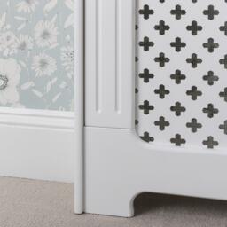 Edith Radiator Cover - White - Small - thumbnail 6