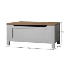 Bampton Blanket Box - Grey - thumbnail 6