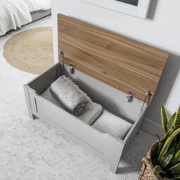 Bampton Blanket Box - Grey - thumbnail 3