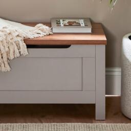 Bampton Blanket Box - Grey - thumbnail 5