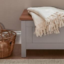 Bampton Blanket Box - Grey - thumbnail 4